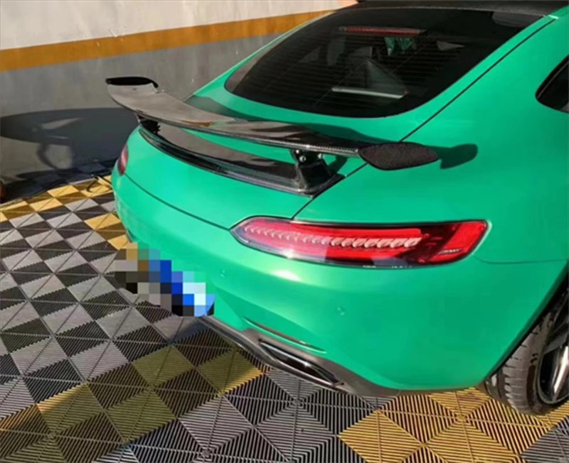 GTR Type With LED Carbon Fiber Rear Trunk GT Lip Wing Spoiler for 2 Doors  GT GTR 2015+